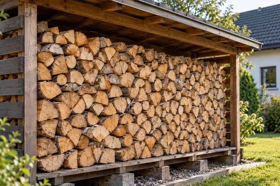 Při topení dřevem záleží na vlhkosti materiálu